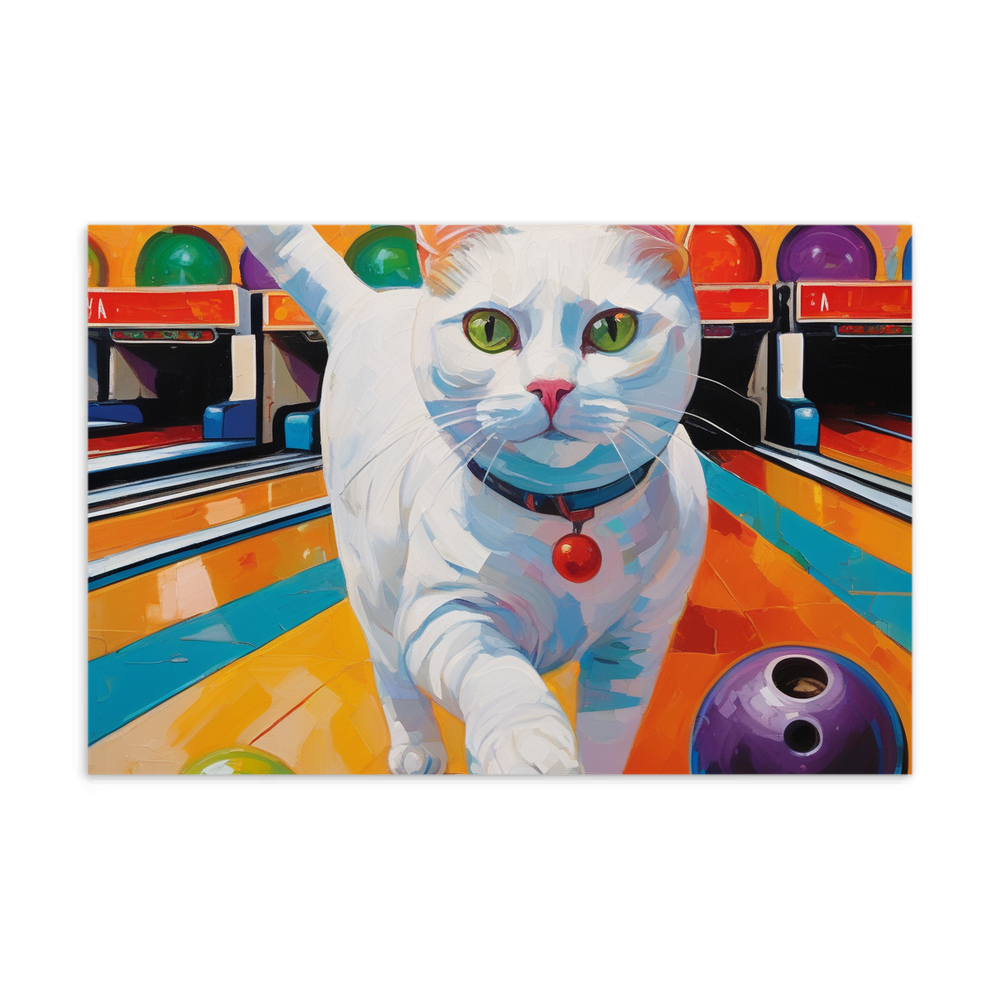 PugMug Custom White Companion Cat Postcard