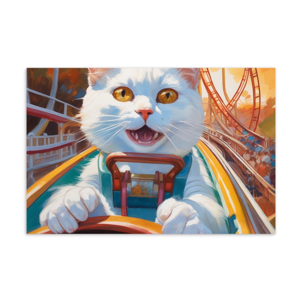 PugMug Custom White Companion Cat Postcard