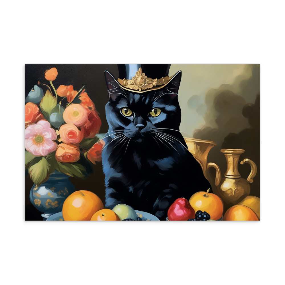 PugMug Custom Black British Shorthair Cat Postcard