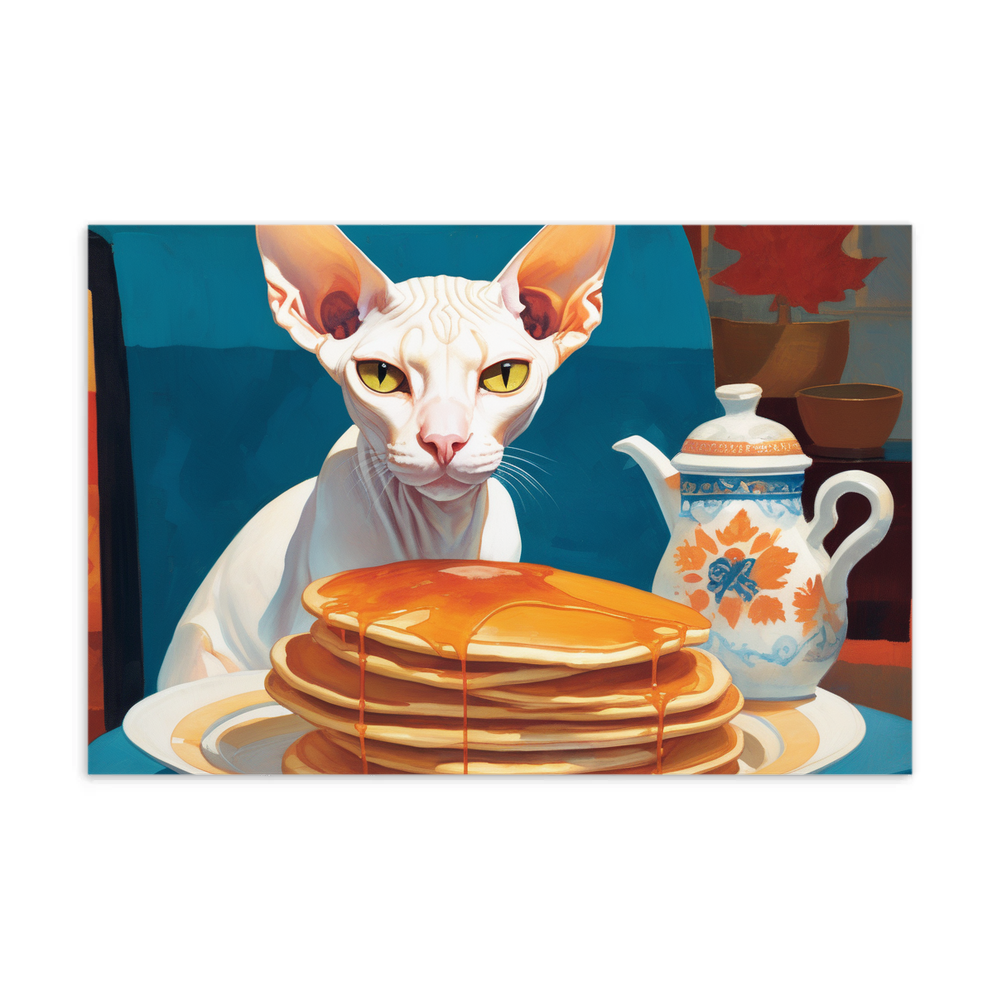 PugMug Custom White Sphynx Cat Postcard