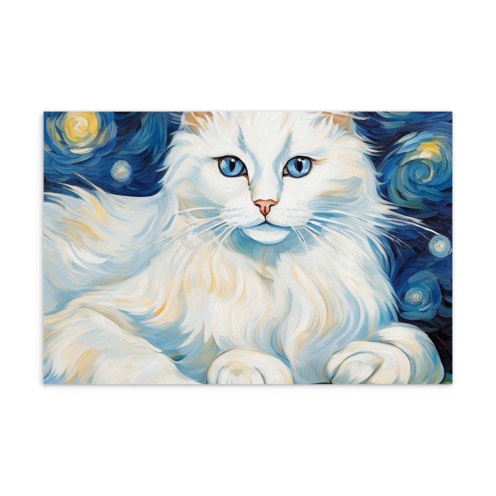 PugMug Custom White Ragdoll Cat Postcard