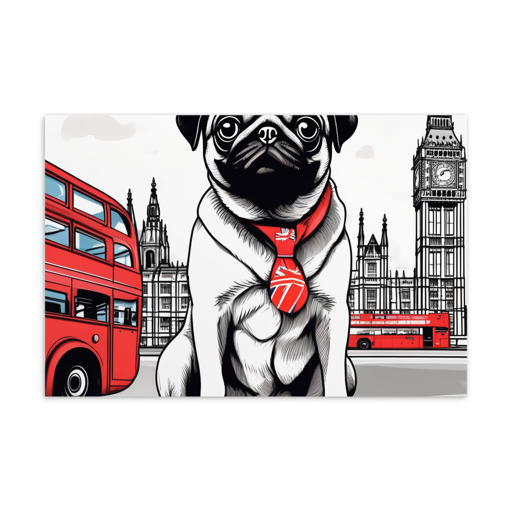 PugMug Custom Pug Postcard
