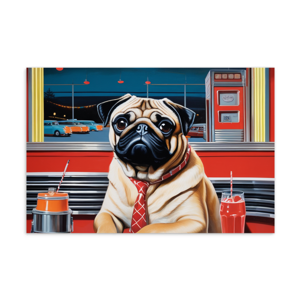 PugMug Custom Pug Postcard