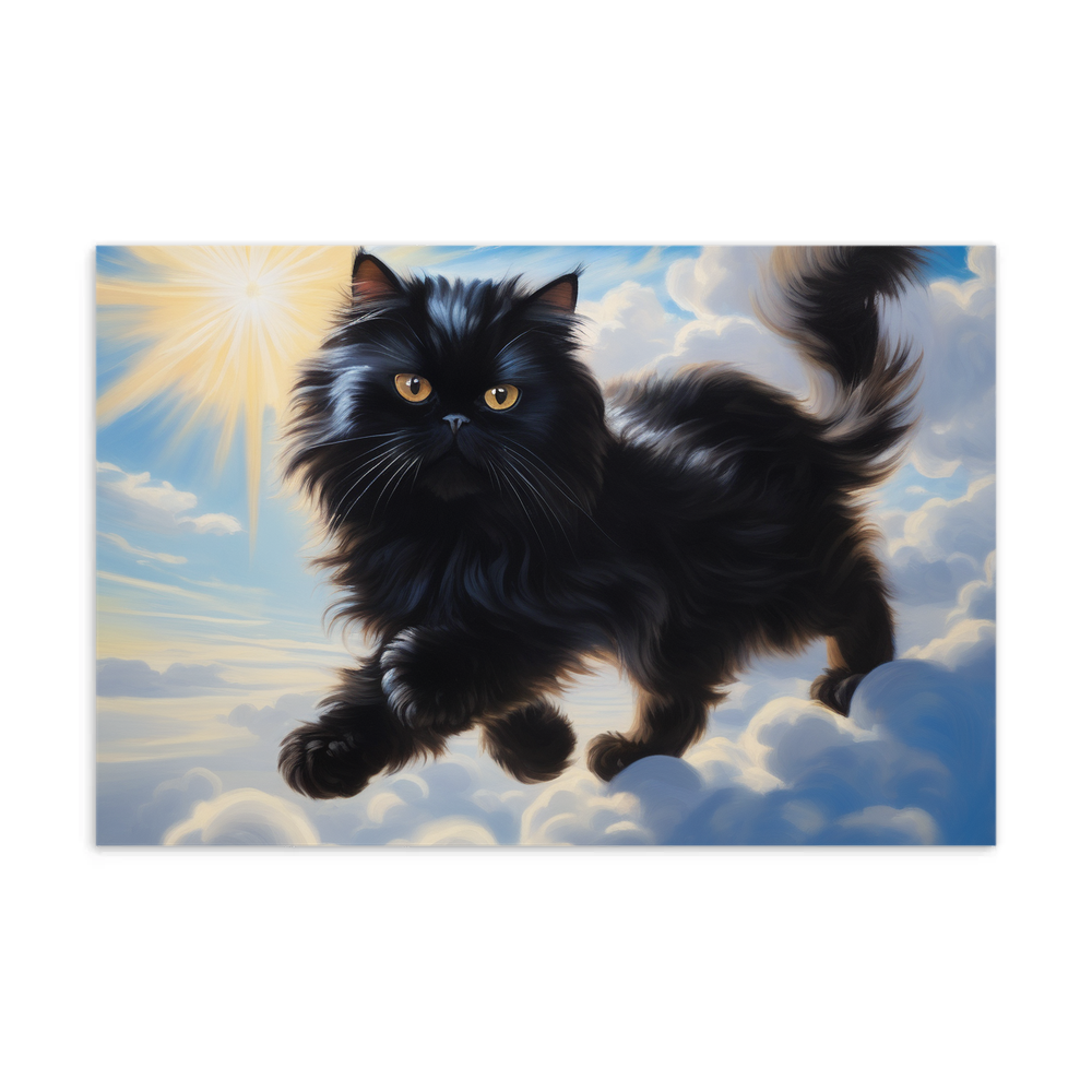 PugMug Custom Black Persian Cat Postcard