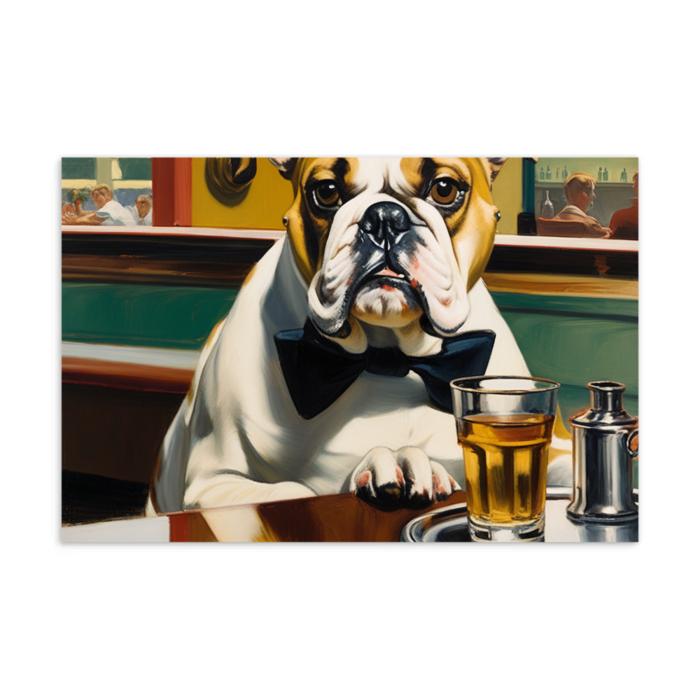 PugMug Custom Bulldog Postcard