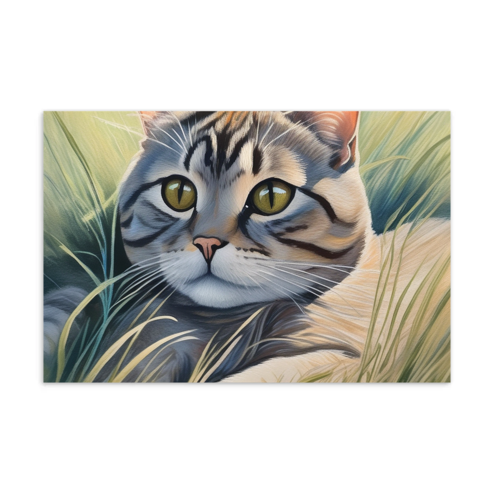 PugMug Custom Tabby Scottish Fold Cat Postcard
