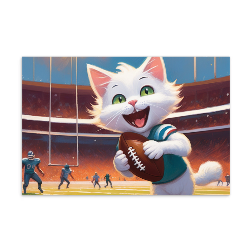 PugMug Custom White Companion Cat Postcard