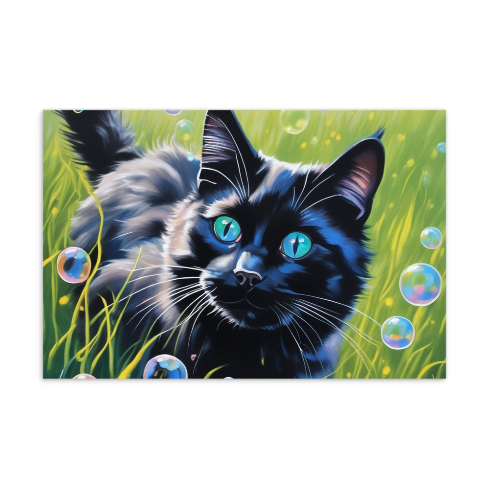 PugMug Custom Black Ragdoll Cat Postcard