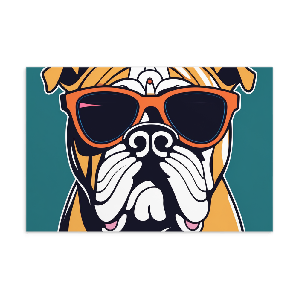 PugMug Custom Bulldog Postcard