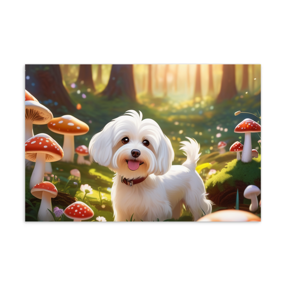 PugMug Custom White Havanese Dog Postcard