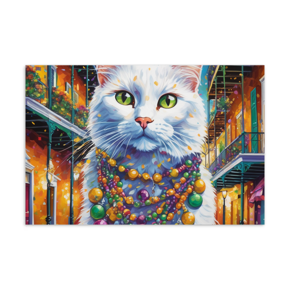 PugMug Custom White Companion Cat Postcard