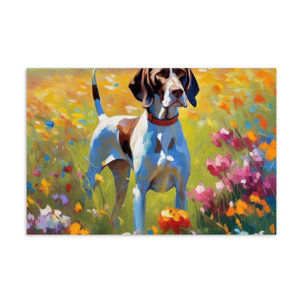 PugMug Custom Pointer Dog Postcard