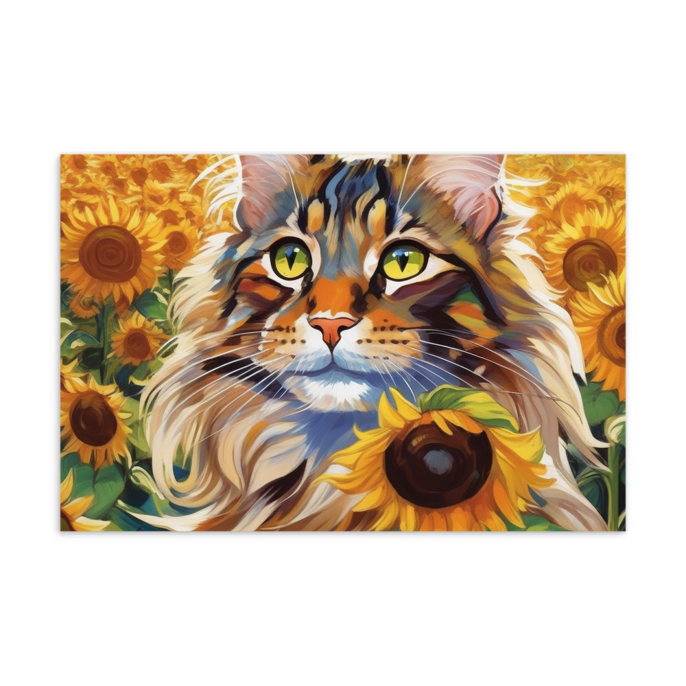 PugMug Custom Tabby Maine Coon Cat Postcard
