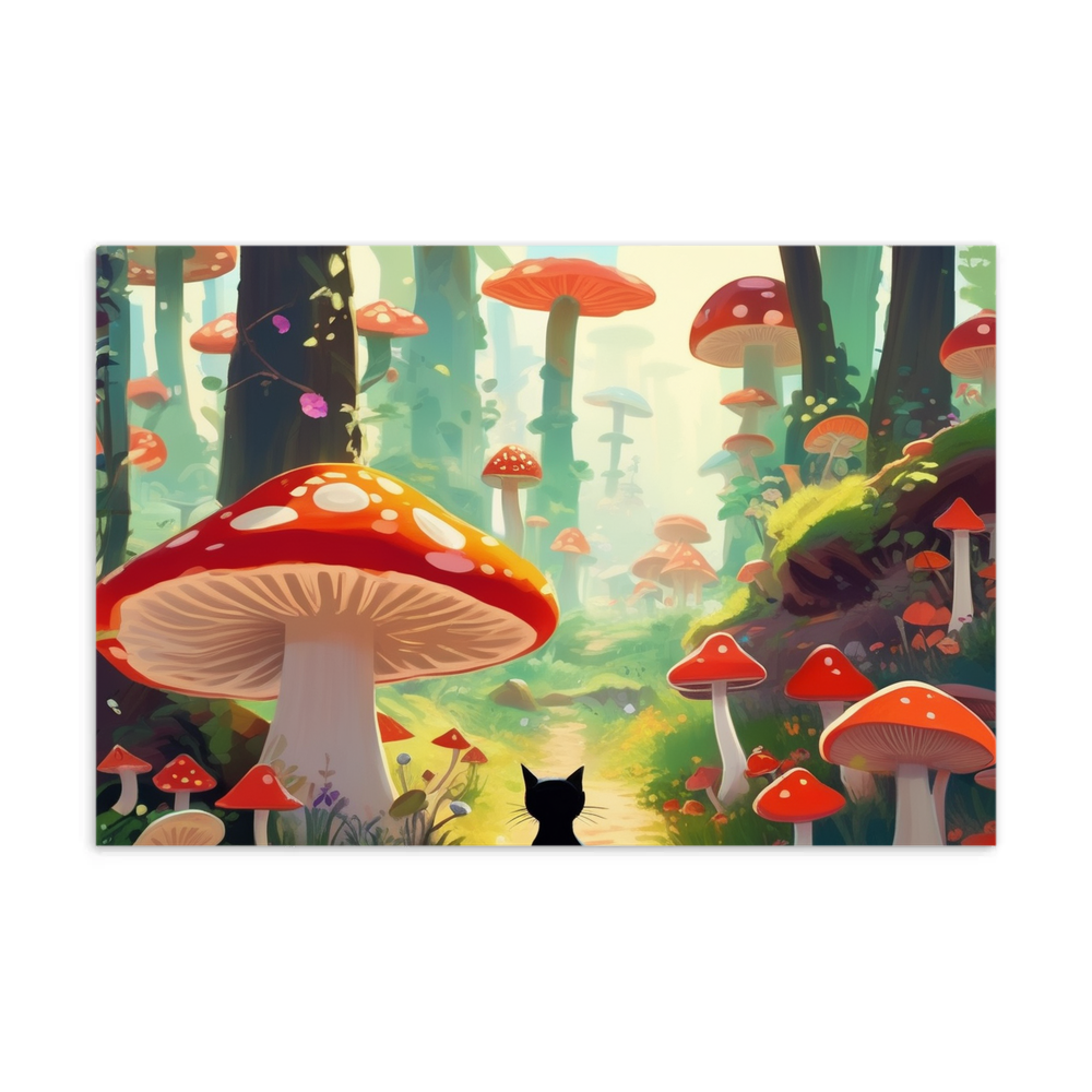 PugMug Custom Black Companion Cat Postcard