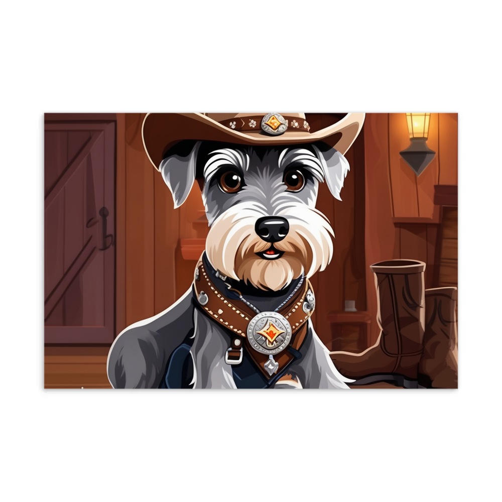 PugMug Custom Miniature Schnauzer Postcard