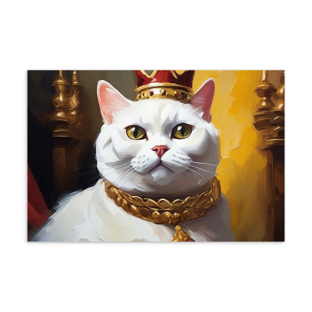 PugMug Custom White British Shorthair Cat Postcard