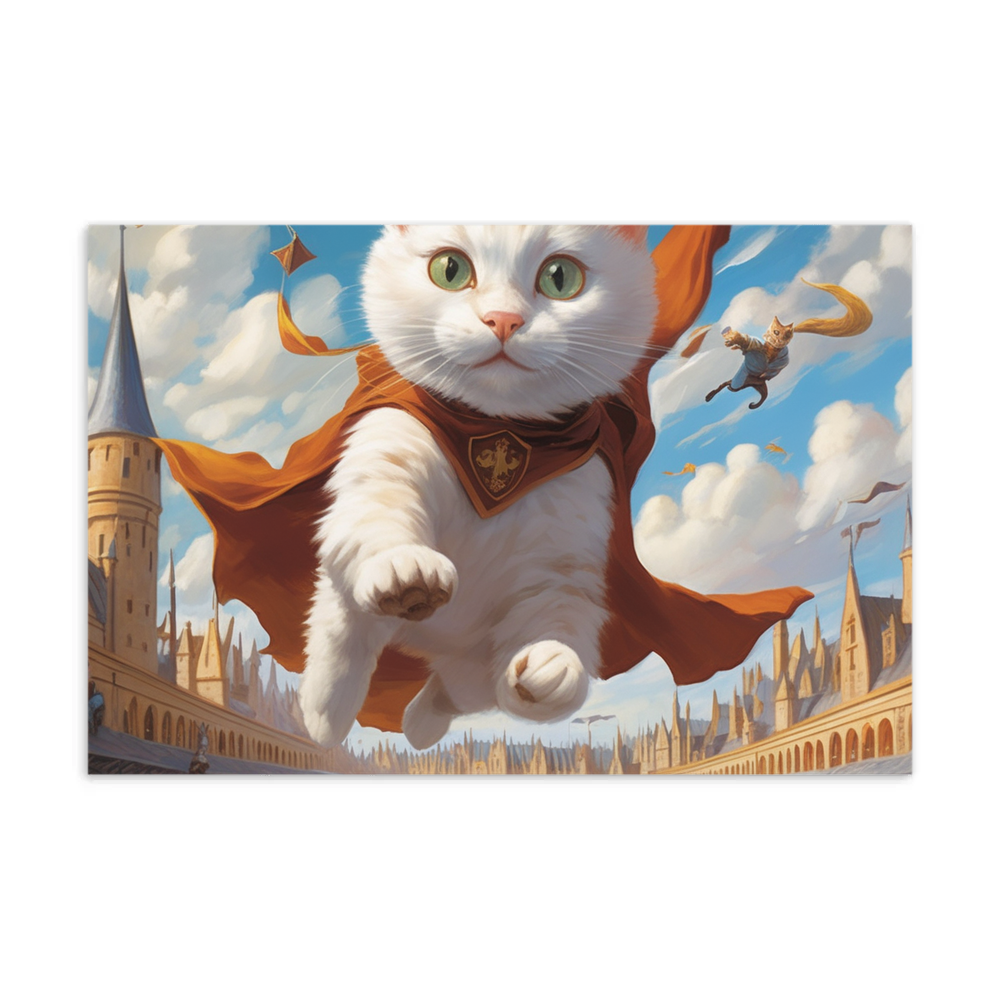 PugMug Custom White Companion Cat Postcard