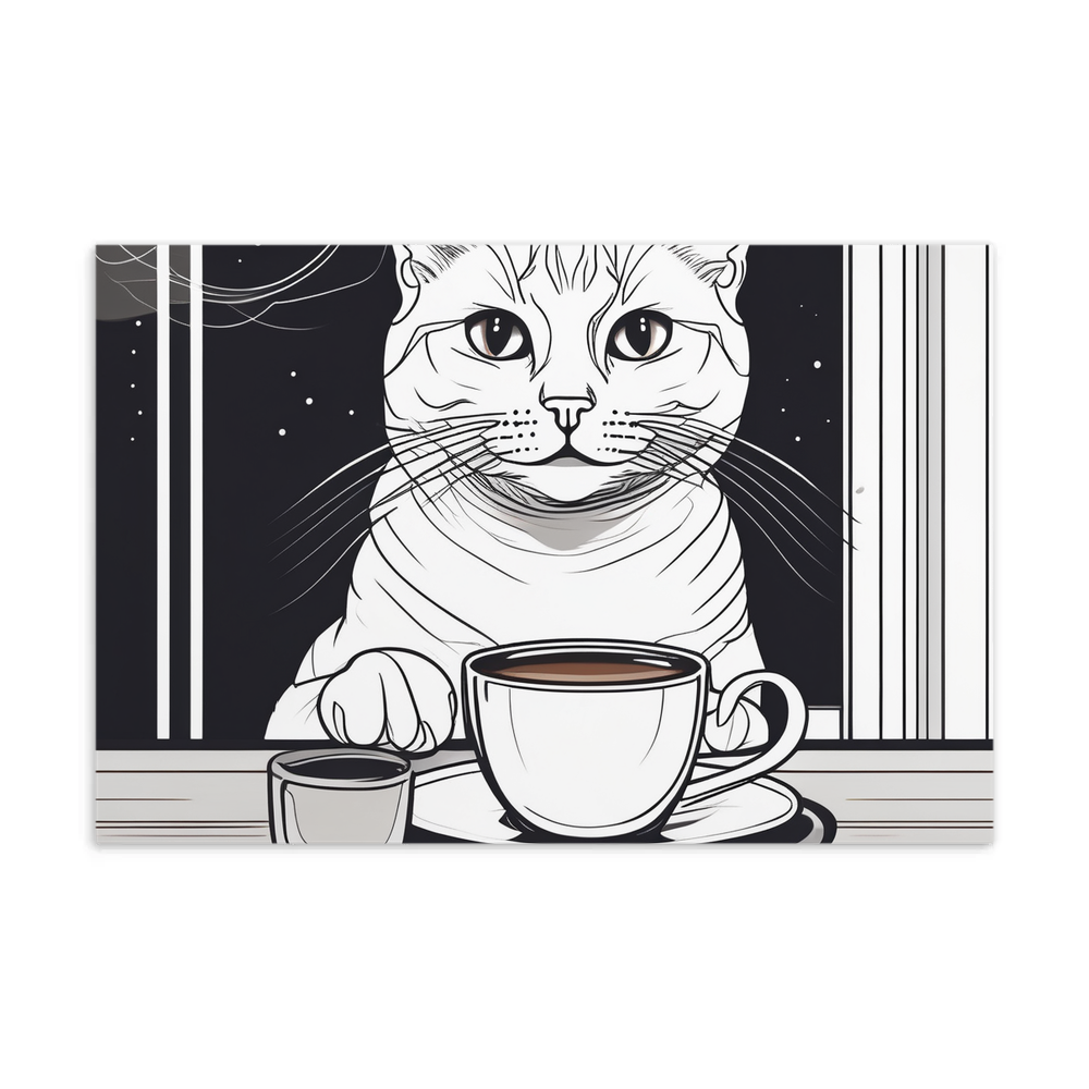 PugMug Custom White Companion Cat Postcard