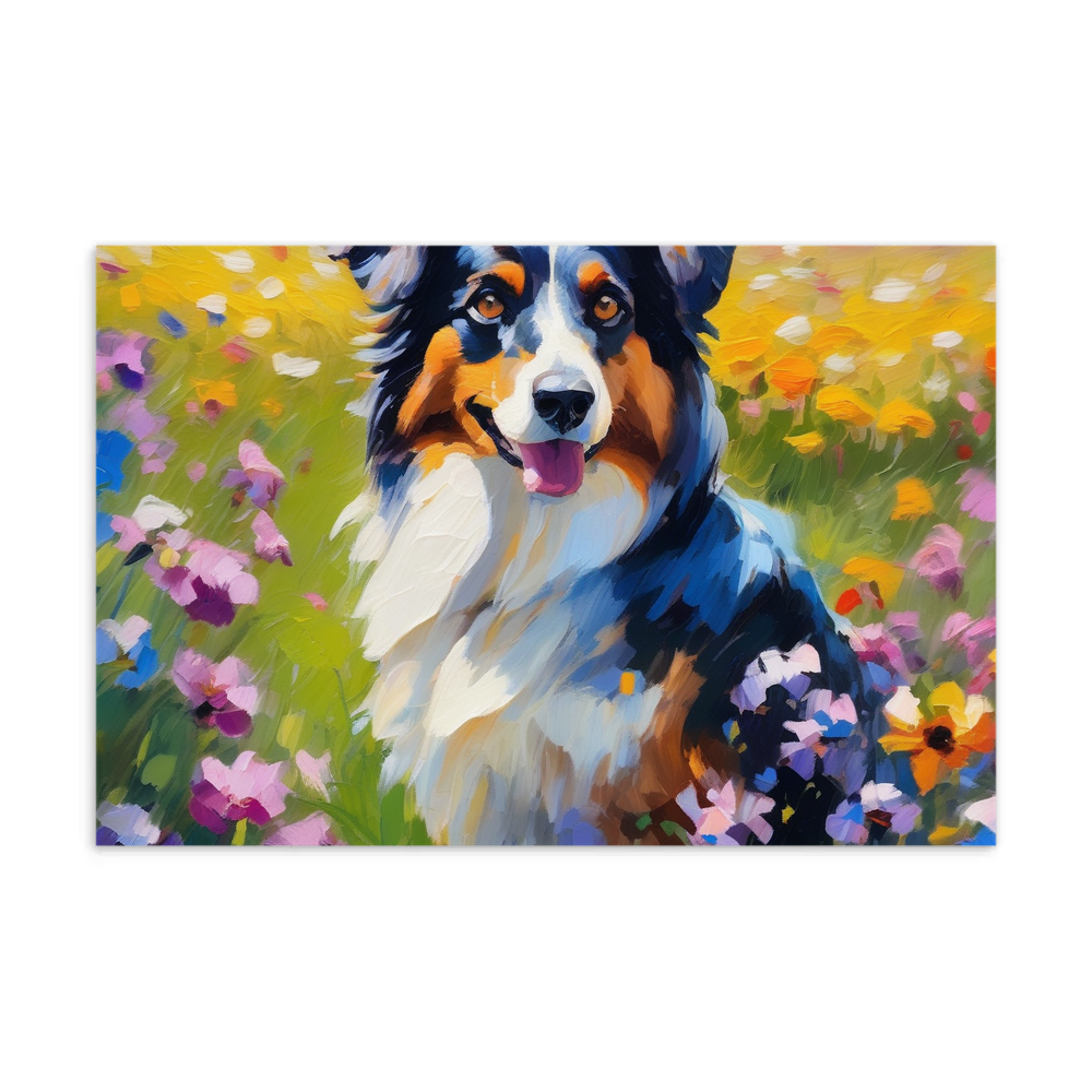 PugMug Custom Miniature American Shepherd Postcard