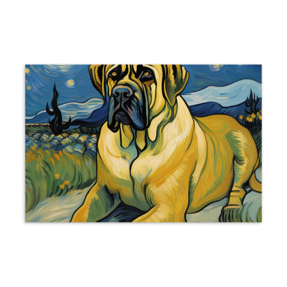 PugMug Custom Mastiff Postcard