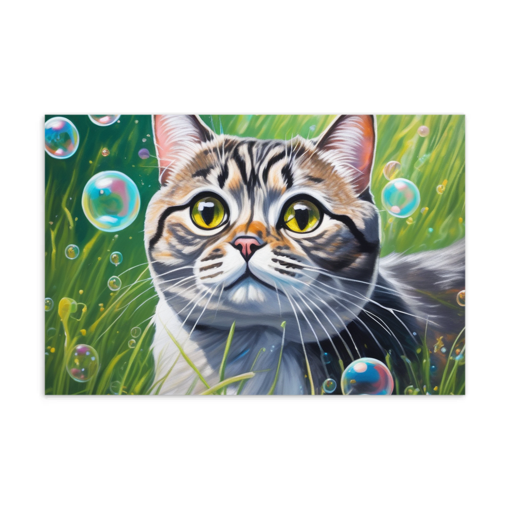 PugMug Custom Tabby Scottish Fold Cat Postcard