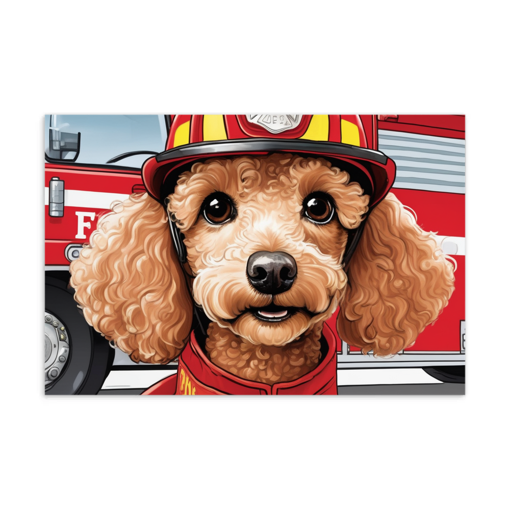 PugMug Custom Tan Poodle Postcard