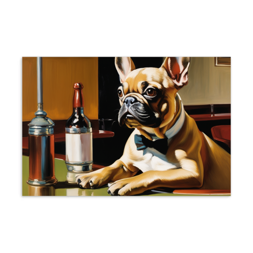 PugMug Custom Tan French Bulldog Postcard
