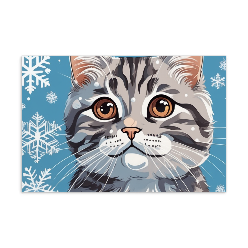 PugMug Custom Tabby Scottish Fold Cat Postcard