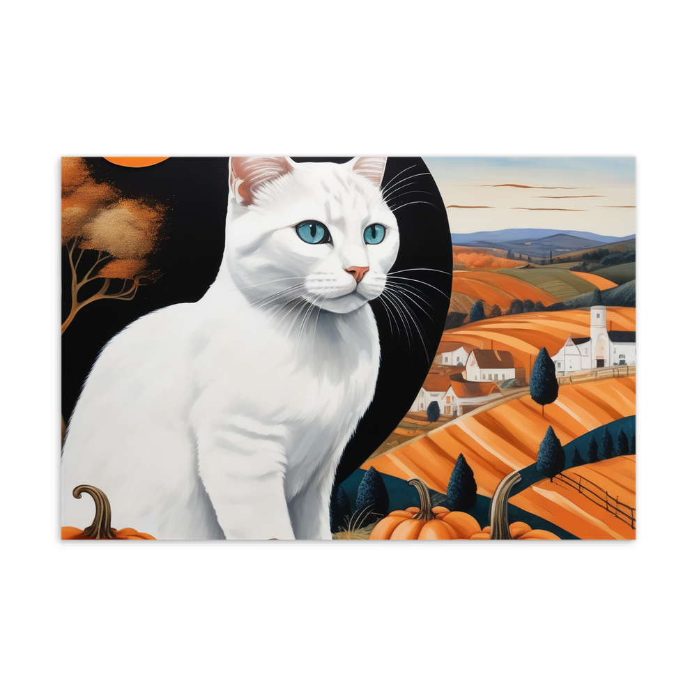 PugMug Custom White Companion Cat Postcard