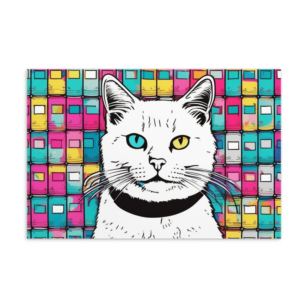 PugMug Custom White Companion Cat Postcard