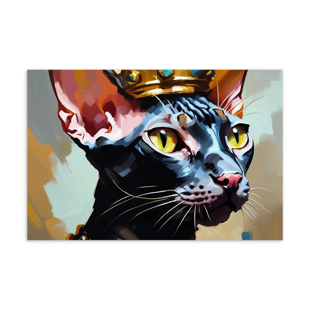 PugMug Custom Black Sphynx Cat Postcard