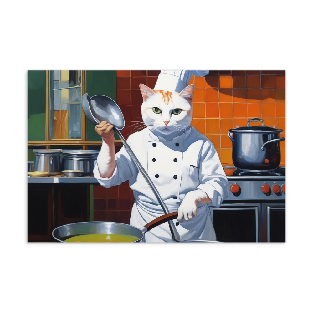 PugMug Custom White Companion Cat Postcard