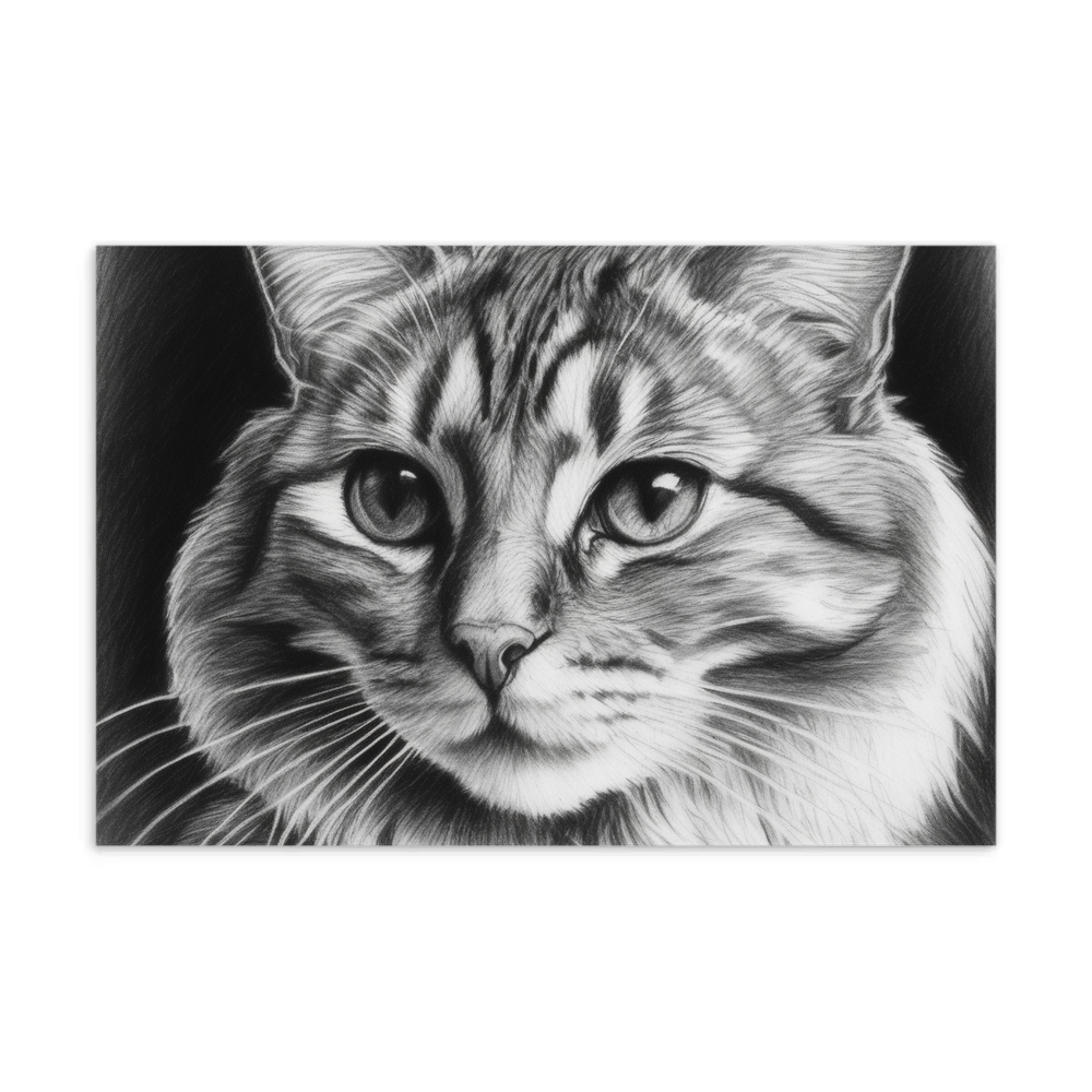 PugMug Custom Tabby Companion Cat Postcard