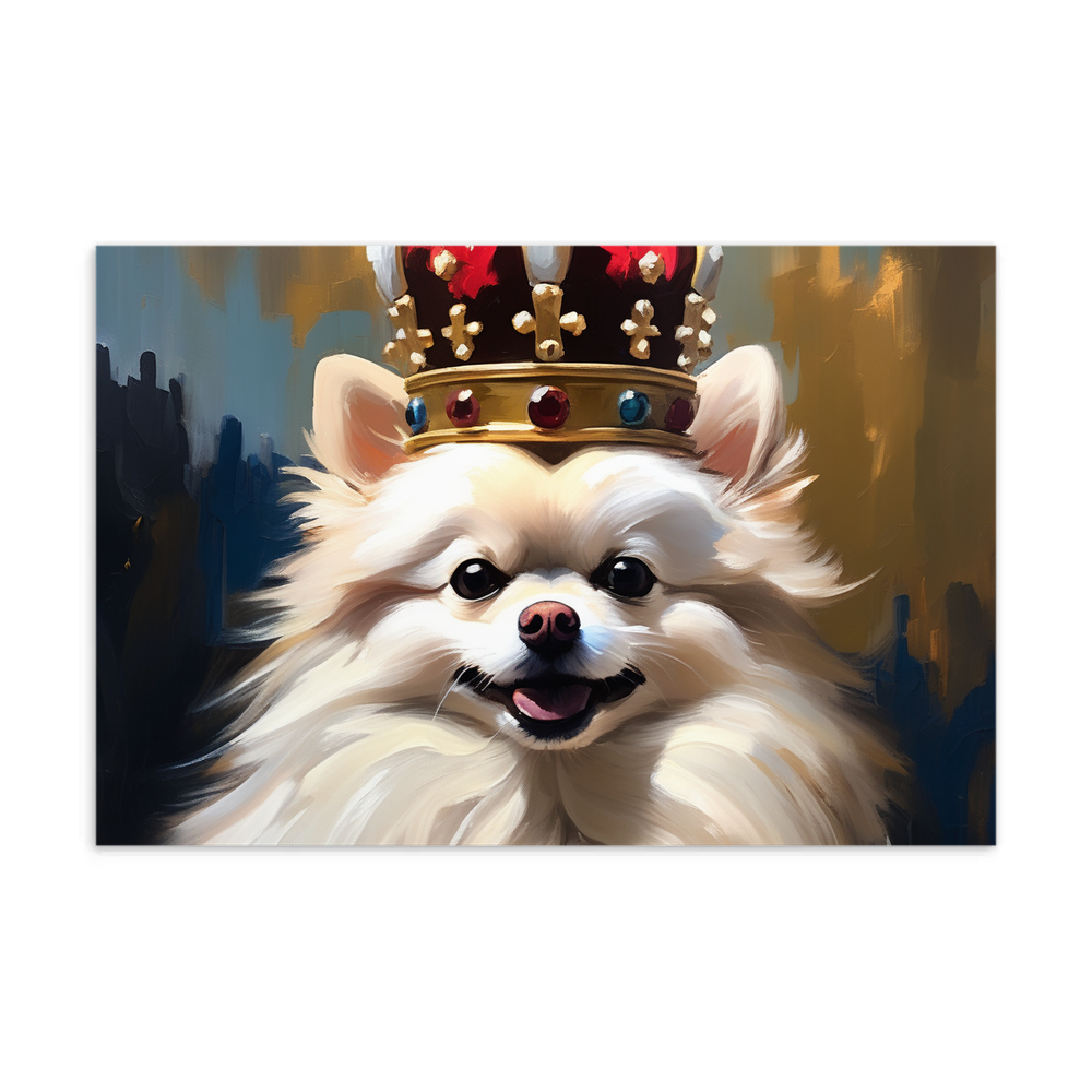 PugMug Custom White Pomeranian Postcard