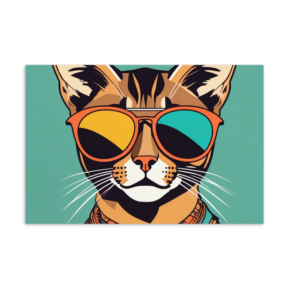 PugMug Custom Tabby Abyssinian Cat Postcard