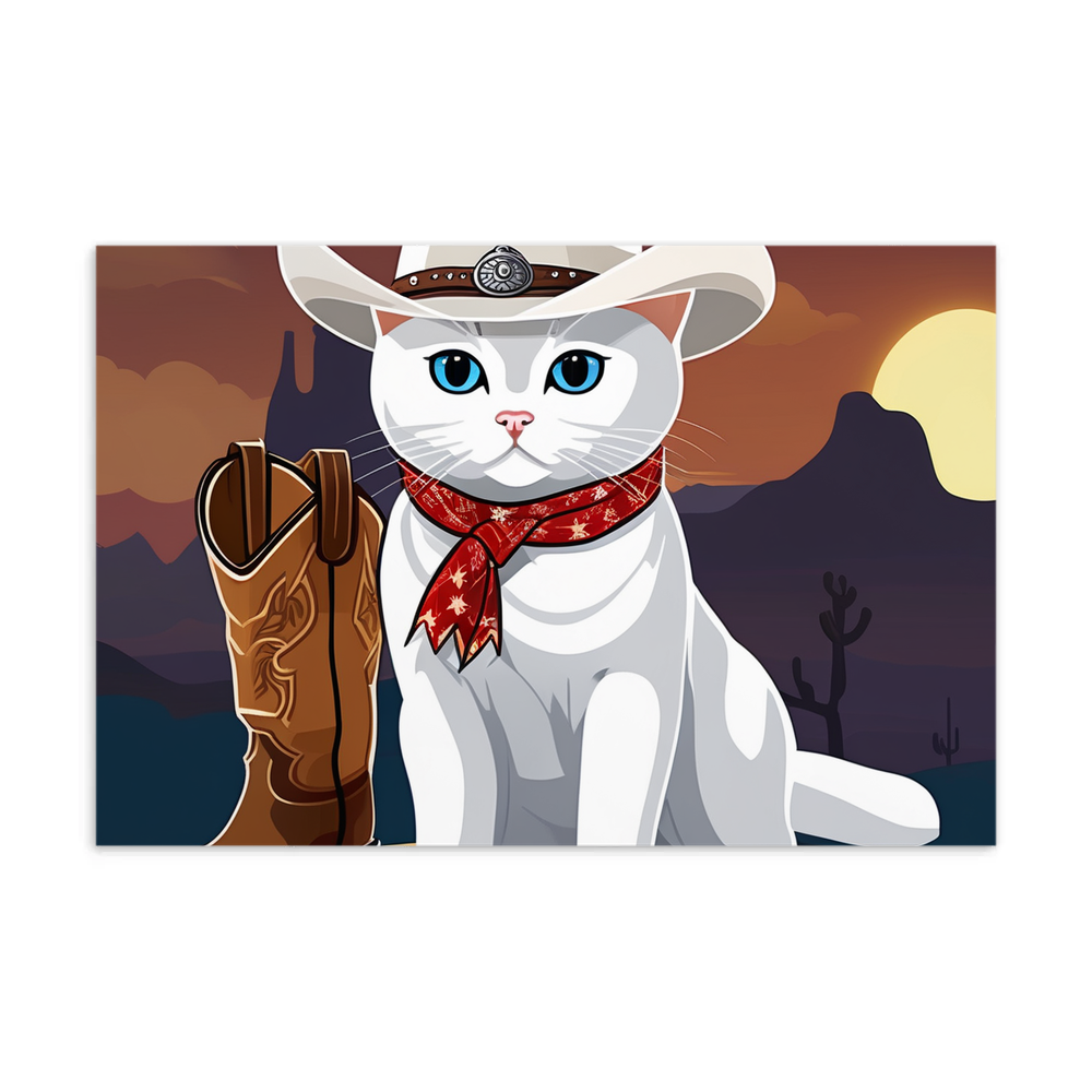 PugMug Custom White British Shorthair Cat Postcard