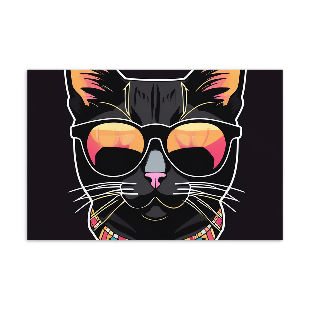 PugMug Custom Black Exotic Cat Postcard