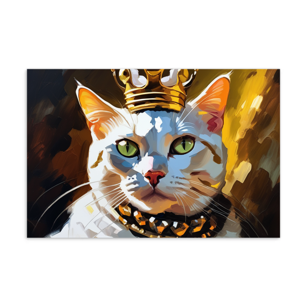 PugMug Custom White American Shorthair Cat Postcard