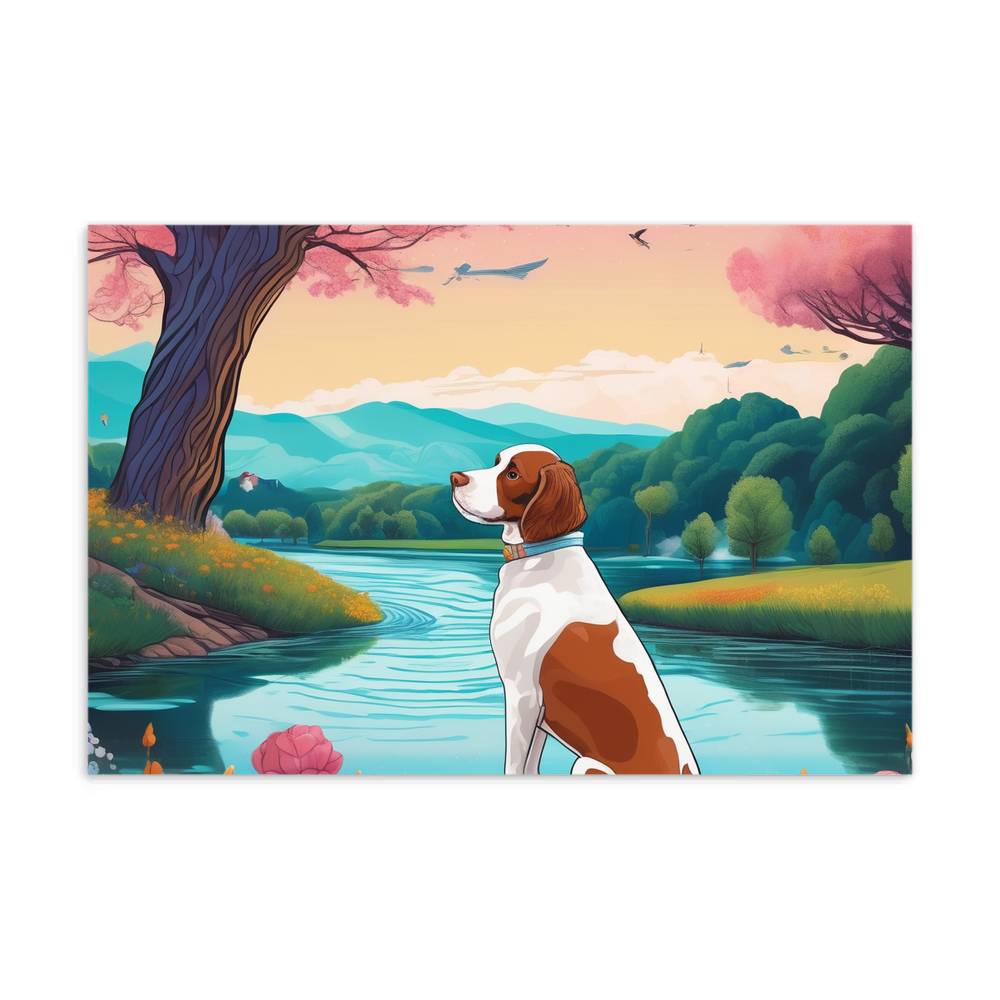 PugMug Custom Brittany Dog Postcard