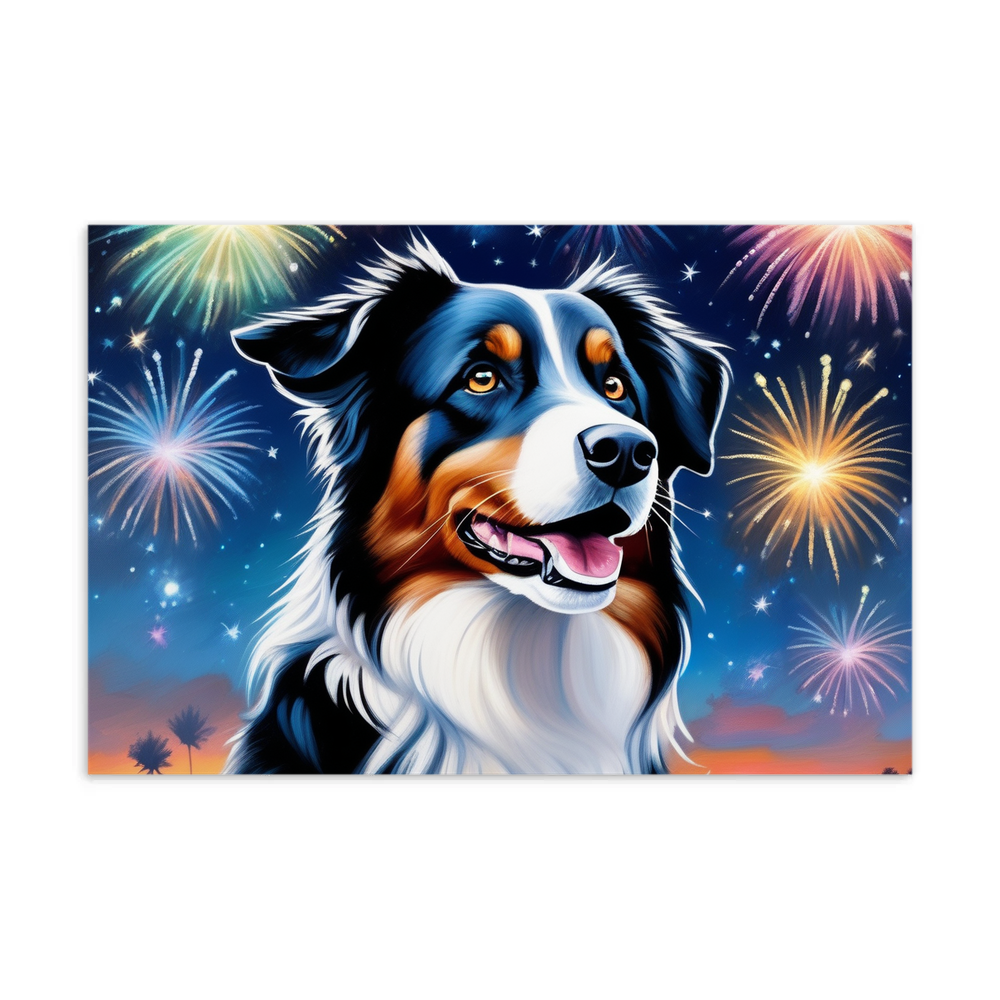 PugMug Custom Australian Shepherd Dog Postcard