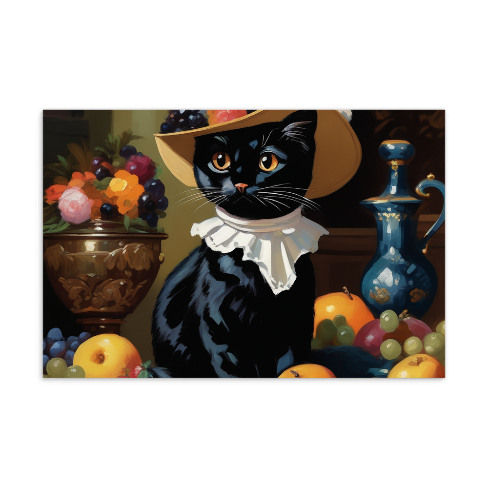 PugMug Custom Black Exotic Cat Postcard