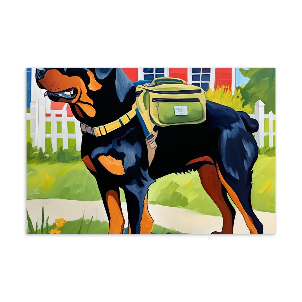 PugMug Custom Rottweiler Postcard