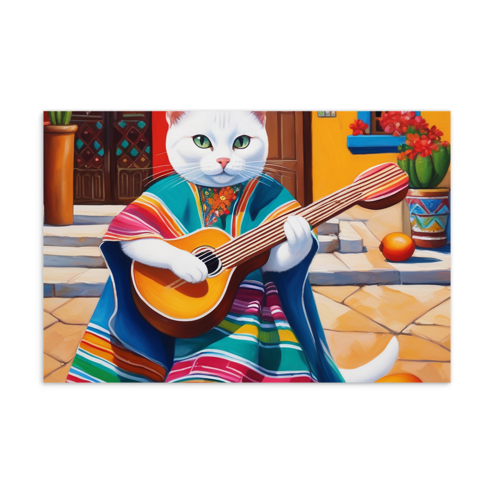 PugMug Custom White Companion Cat Postcard