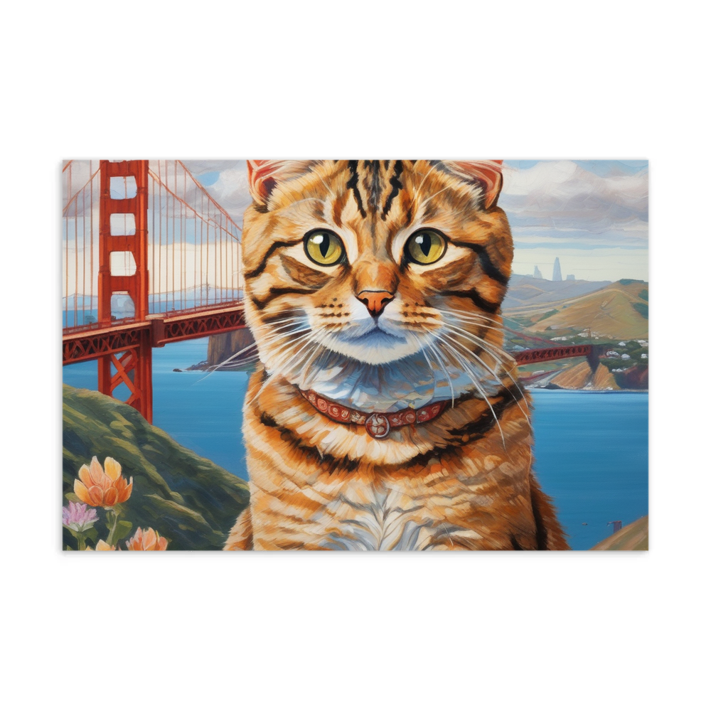 PugMug Custom Tabby Exotic Cat Postcard