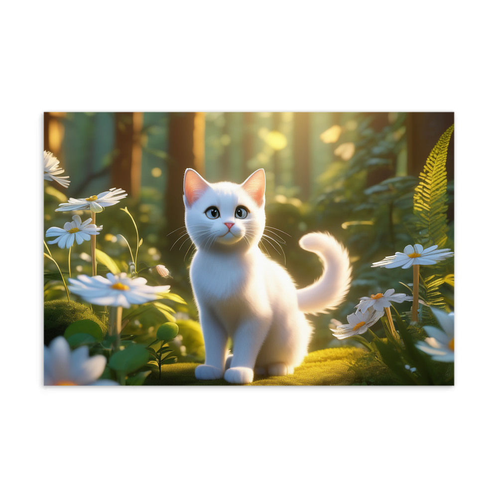 PugMug Custom White Exotic Cat Postcard