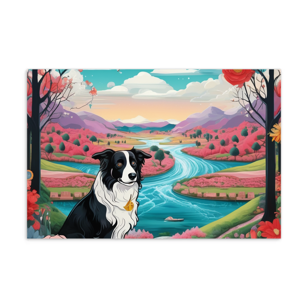 PugMug Custom Border Collie Postcard