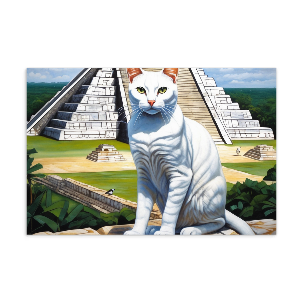 PugMug Custom White Companion Cat Postcard