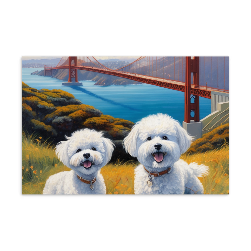 PugMug Custom Bichons Frise Postcard