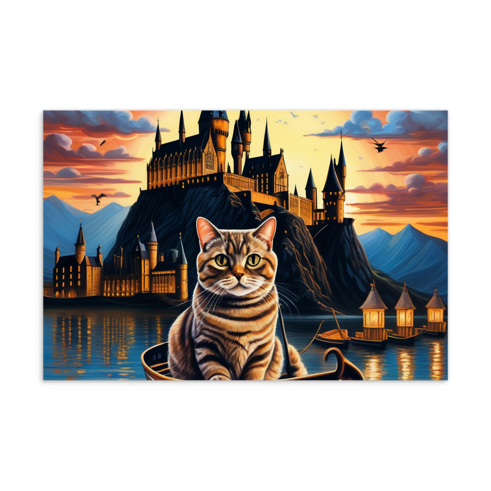 PugMug Custom Tabby British Shorthair Cat Postcard