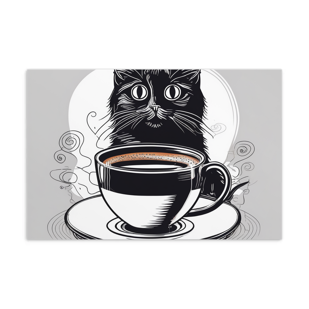 PugMug Custom Black Ragdoll Cat Postcard